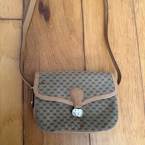 Vintage Gucci Micro GG Shoulder Bag Purse